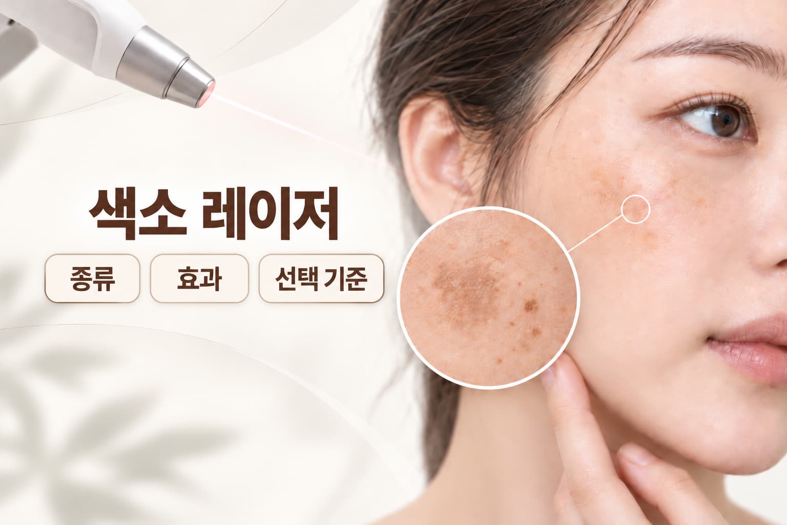 색소침착 레이저 종류 및 효과, 피부 상태별 선택 기준은
