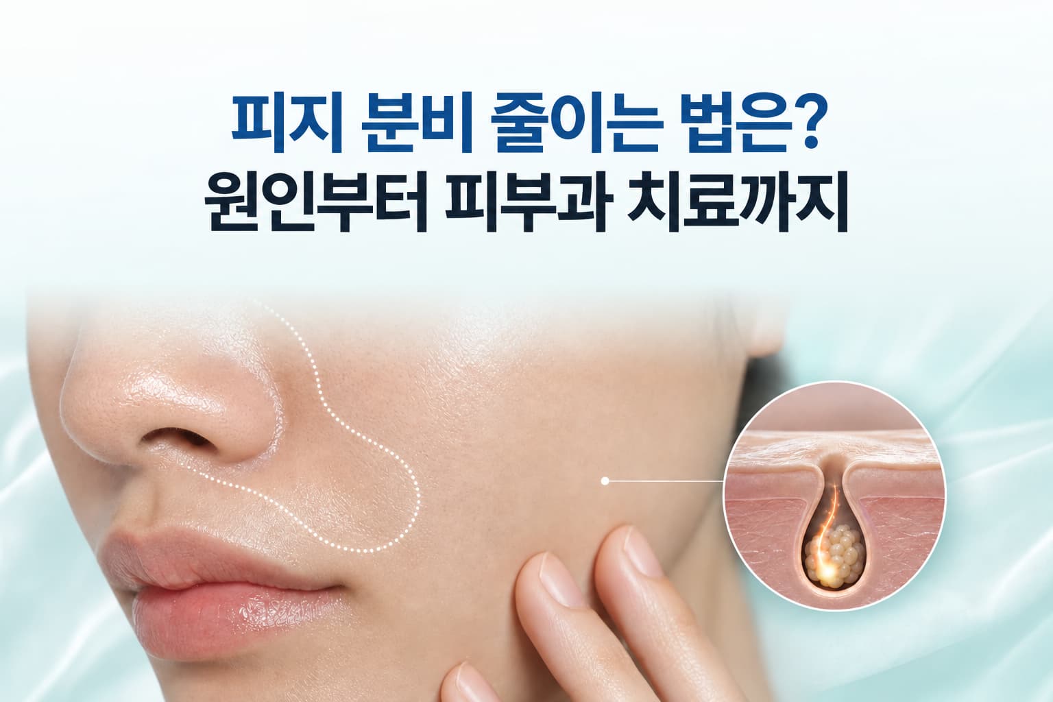 피지 분비 줄이는 법은_원인부터 피부과 치료 방법까지